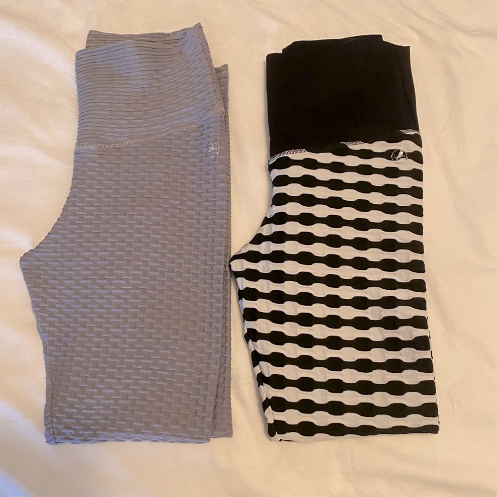 2 Abs2be Fitness Leggings size Large